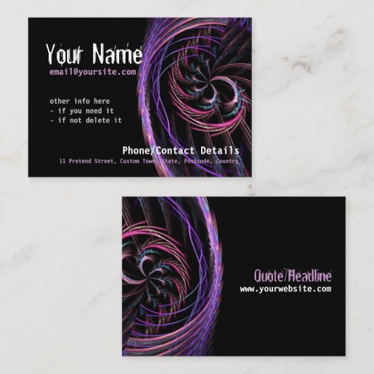 FractalPsyビッグ名刺 名刺 (正面/裏面)