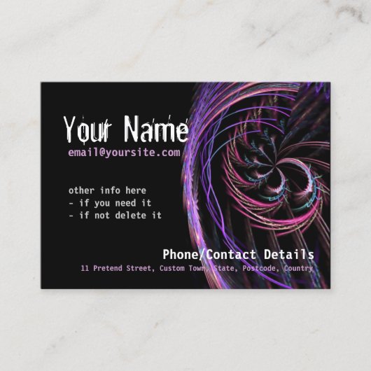 FractalPsyビッグ名刺 名刺 (正面)