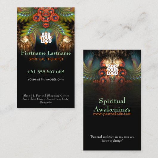 FractalSpirit Wings i2.0v名刺 名刺 (正面/裏面)