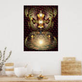 Fractapond サイケデリック Visionsポスター ポスター (キッチン)