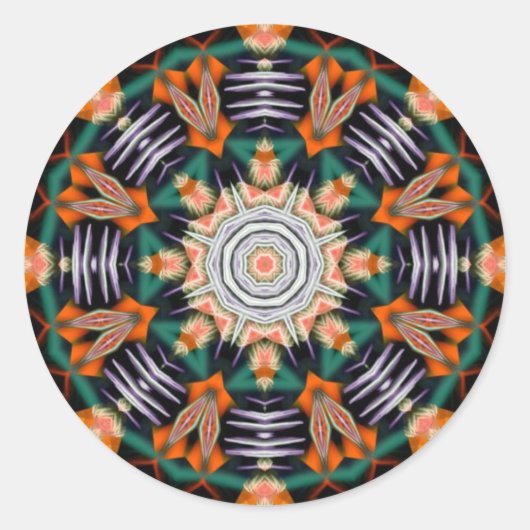 Fractidelic 016ステッカー ラウンドシール (正面)