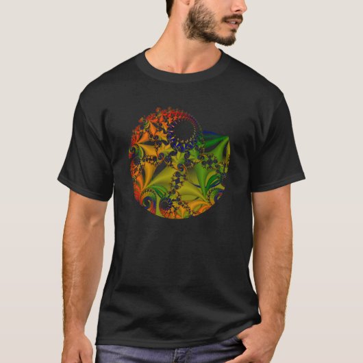 Fractoidの螺線形のver。 4 tシャツ (正面)