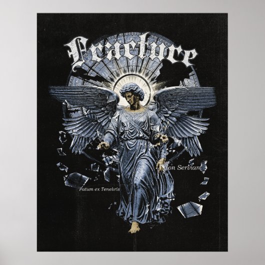 Fracture - Gothic Streetwear Design ポスター (正面)