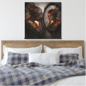 Fractured Echo: The Mirror of Youth Canvas キャンバスプリント (インサイチュ (寝室))