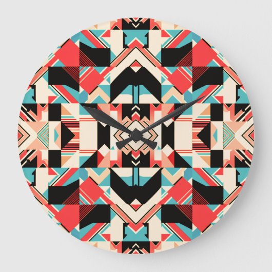 Fractured Harmony ラージ壁時計 (正面)