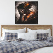 Fractured Mind: The Amber Implosion キャンバスプリント (インサイチュ (寝室))