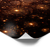 Fractured Nebula Cosmic Web Glow ポスター (コーナー)