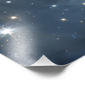 Fractured Nebula Starfield Cosmic Geometry フォトプリント (角)