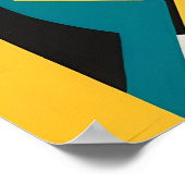 Fractured Rhythm" – 幾何学的抽象芸術・アート ポスター (角)