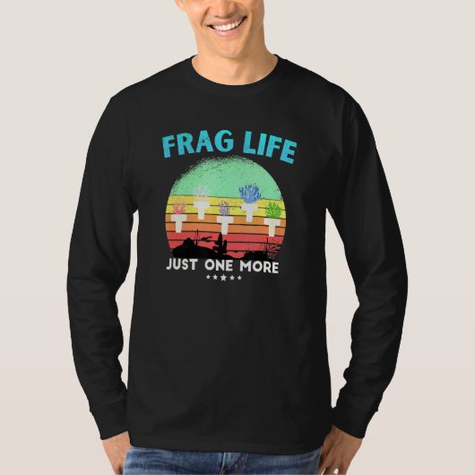 Frag Life Coral Reef Saltwater水族館タンク Tシャツ (正面)