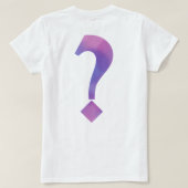 Fragezeichen und Ausrufezeichen Tシャツ (デザイン裏面)