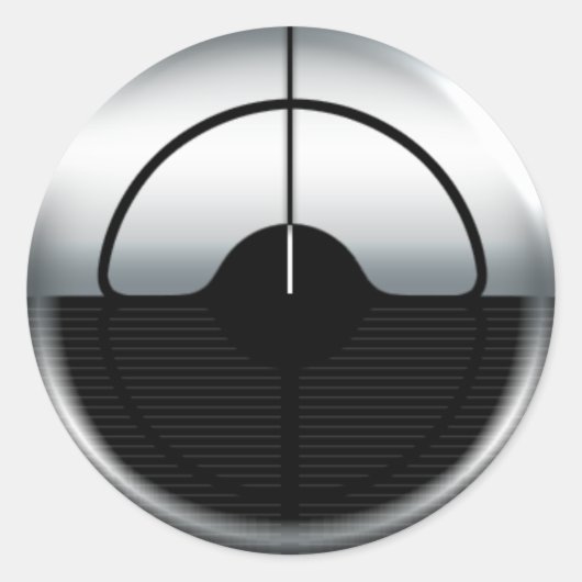 FraggedNation.com PC/ラップトップ・ステッカー ラウンドシール (正面)