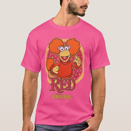 Fraggle Rock Red Circle vintage Tシャツ (正面)