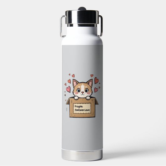Fragile: Contains Love ウォーターボトル (正面)