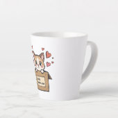 Fragile: Contains Love カフェラテマグ (右アングル)