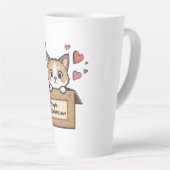 Fragile: Contains Love カフェラテマグ (右アングル)