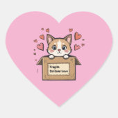 Fragile: Contains Love ハートシール (正面)