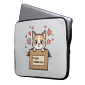 Fragile: Contains Love ラップトップスリーブ (正面左)