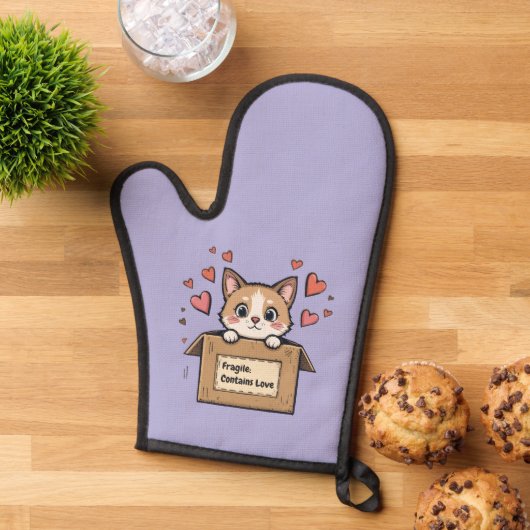 Fragile: Contains Love 鍋つかみ (トップダウン)