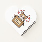 Fragile: Contains love. Cuaderno de espiral ノートブック (裏面)