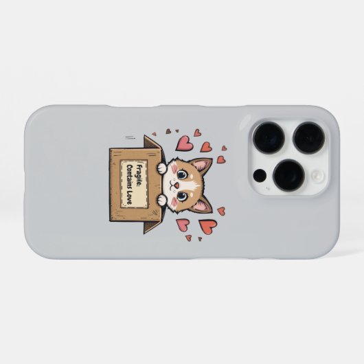 Fragile: Contains Love iPhoneケース (裏面横)