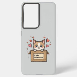 Fragile: Contains Love Samsung Galaxy S21 Ultraケース