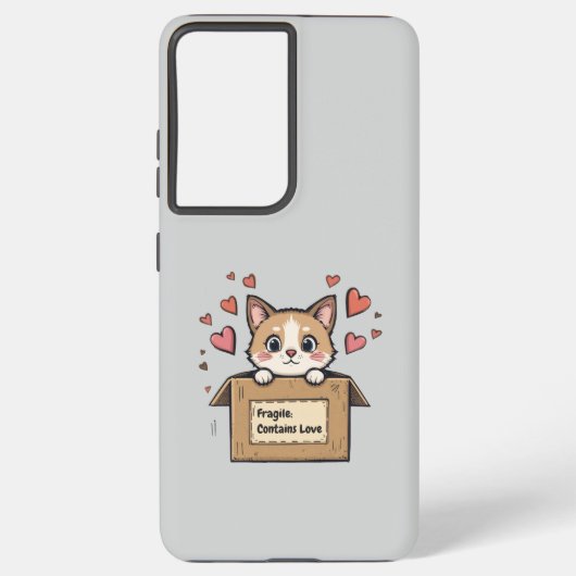 Fragile: Contains Love Samsung Galaxyケース (裏面)