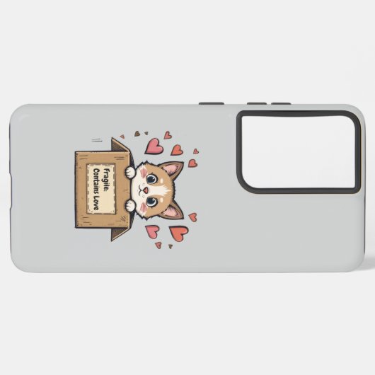 Fragile: Contains Love Samsung Galaxyケース (左側面)