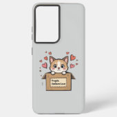 Fragile: Contains Love Samsung Galaxyケース (裏面)