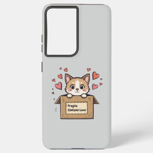 Fragile: Contains Love Samsung Galaxyケース (裏面)