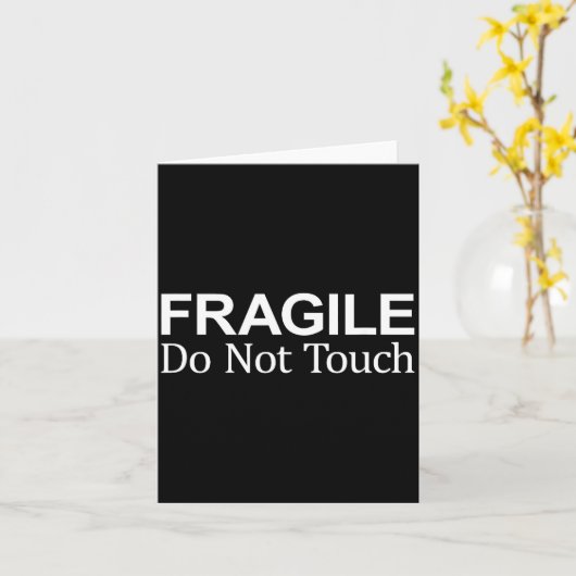 Fragile - Do Not Touch -  カード (黄色い花)