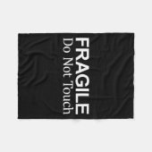 Fragile - Do Not Touch -  フリースブランケット (正面(横))