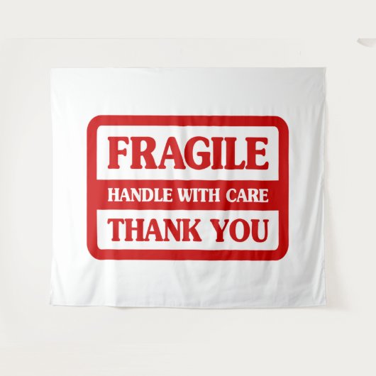 Fragile Handle With Care タペストリー (正面(横))