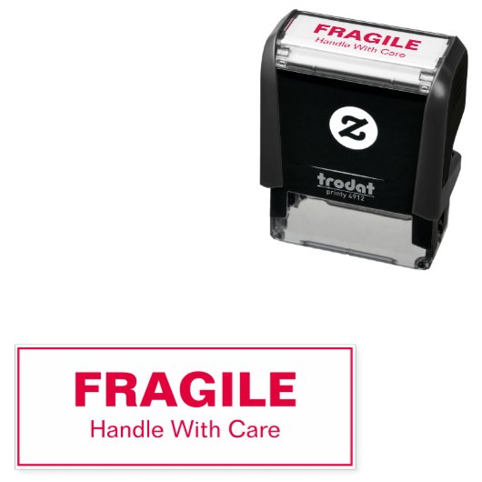 Fragile Handle with Care Business Template セルフインキングスタンプ (インサイチュ)