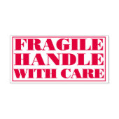 FRAGILE Handle With Care Fragile Parcel Delivery セルフインキングスタンプ (デザイン)