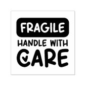 FRAGILE Handle With Care Heart セルフインキングスタンプ (デザイン)