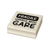 FRAGILE Handle With Care Heart ラバースタンプ (スタンプ)