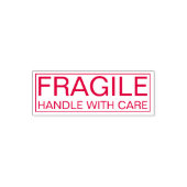 Fragile Package Care Self-Inking Stamp for Shippin セルフインキングスタンプ (デザイン)