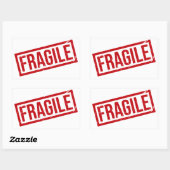 FRAGILE Shipping Labels | Handle With Care Sticker 長方形シール (シート)