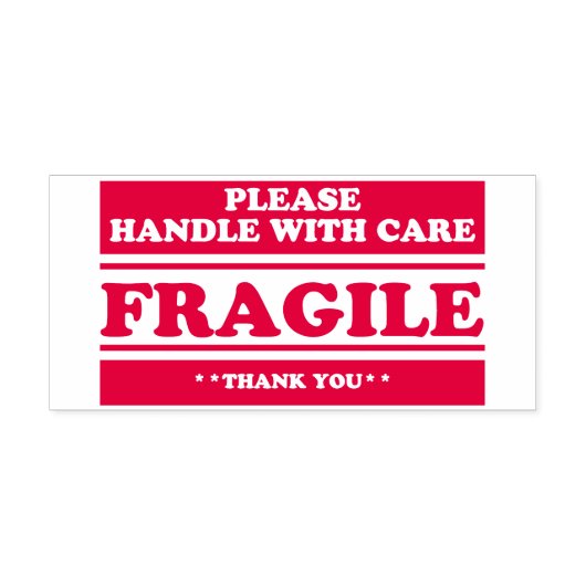 Fragile Stickers for Shipping and Moving Please Ha セルフインキングスタンプ (デザイン)