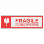 Fragile Stickers Handle with Care シール (正面)
