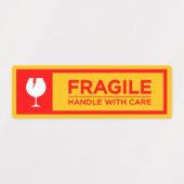 Fragile Stickers Handle with Care ラベル (デザイン2)