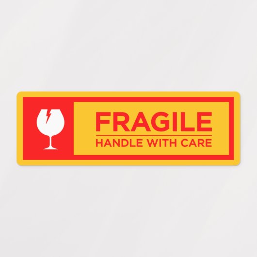 Fragile Stickers Handle with Care ラベル (デザイン2)