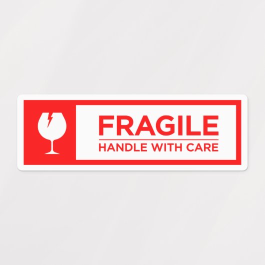 Fragile Stickers Handle with Care ラベル (デザイン1)