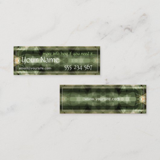 Fragmenteのプロフィールカード スキニー名刺 (正面/裏面)