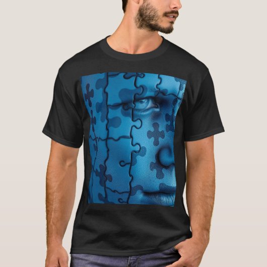 Fragmented Beauty: Puzzle Skin Tシャツ (正面)