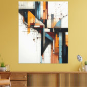 Fragmented City キャンバスプリント (インサイチュ (リビング))