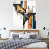 Fragmented City キャンバスプリント (インサイチュ (寝室))