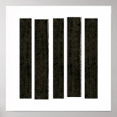 "Fragmented Despair" Modern abstract by Fran Bail ポスター (正面)