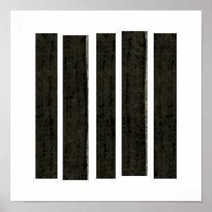"Fragmented Despair" Modern abstract by Fran Bail ポスター